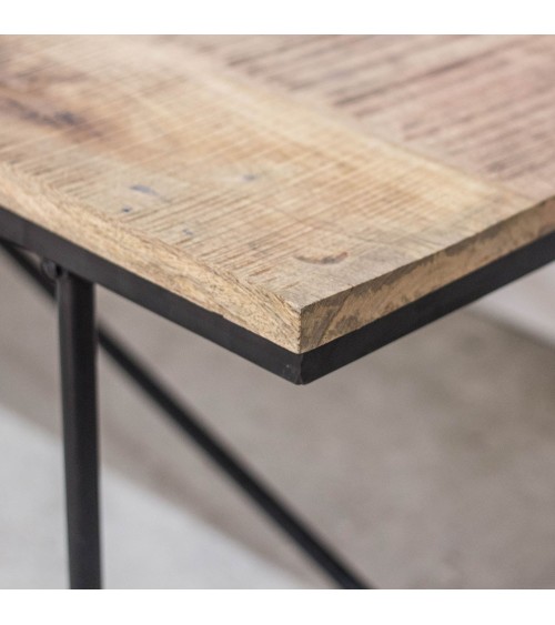 Table salle à manger bois et métal