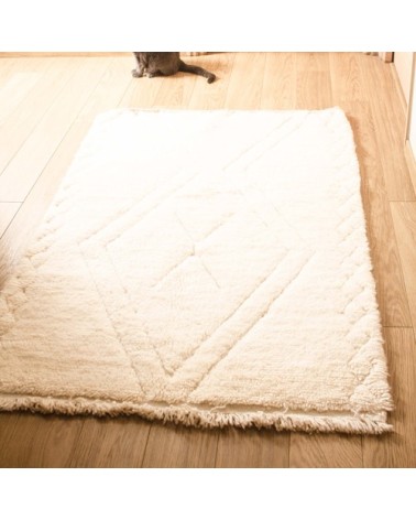 Tapis laine beige 