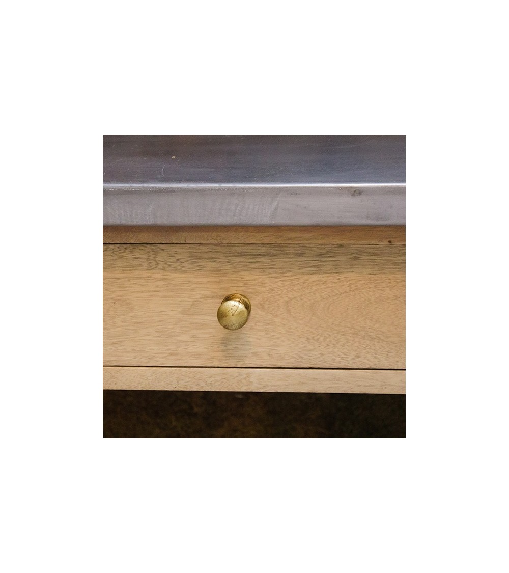 Table en Zinc et bois Intérieur Créatif