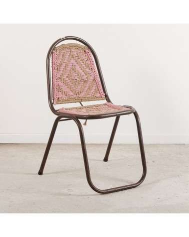 Chaise en corde tressée
