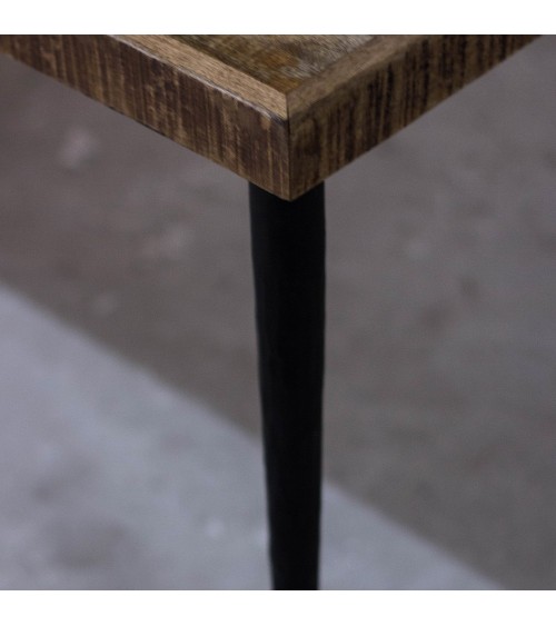 Table scandinave pied métal