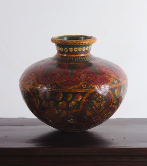 Vase vintage peintures à la main