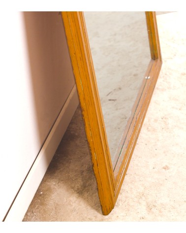 Grand miroir jaune moutarde