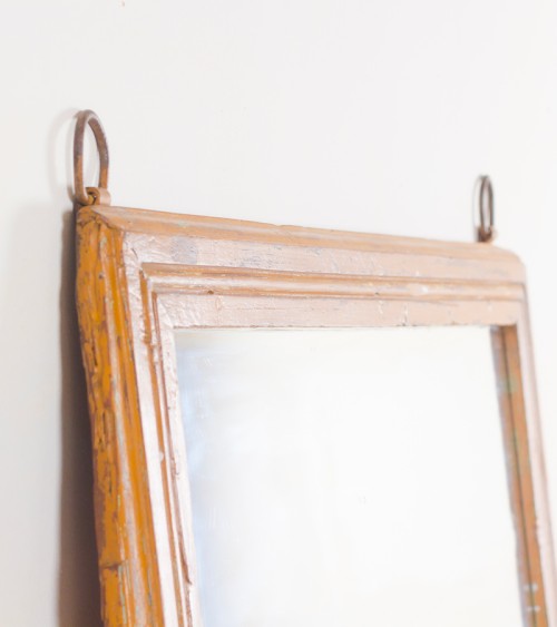Grand miroir vintage en bois