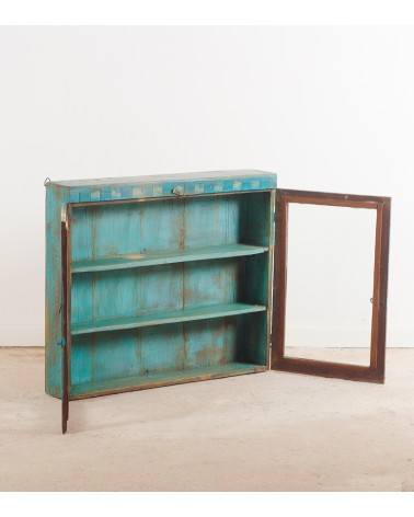 étagère murale vintage bleu