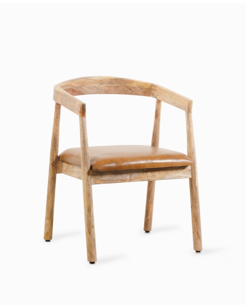 fauteuil chaise | Intérieur Créatif |Fauteuil de table en bois massif