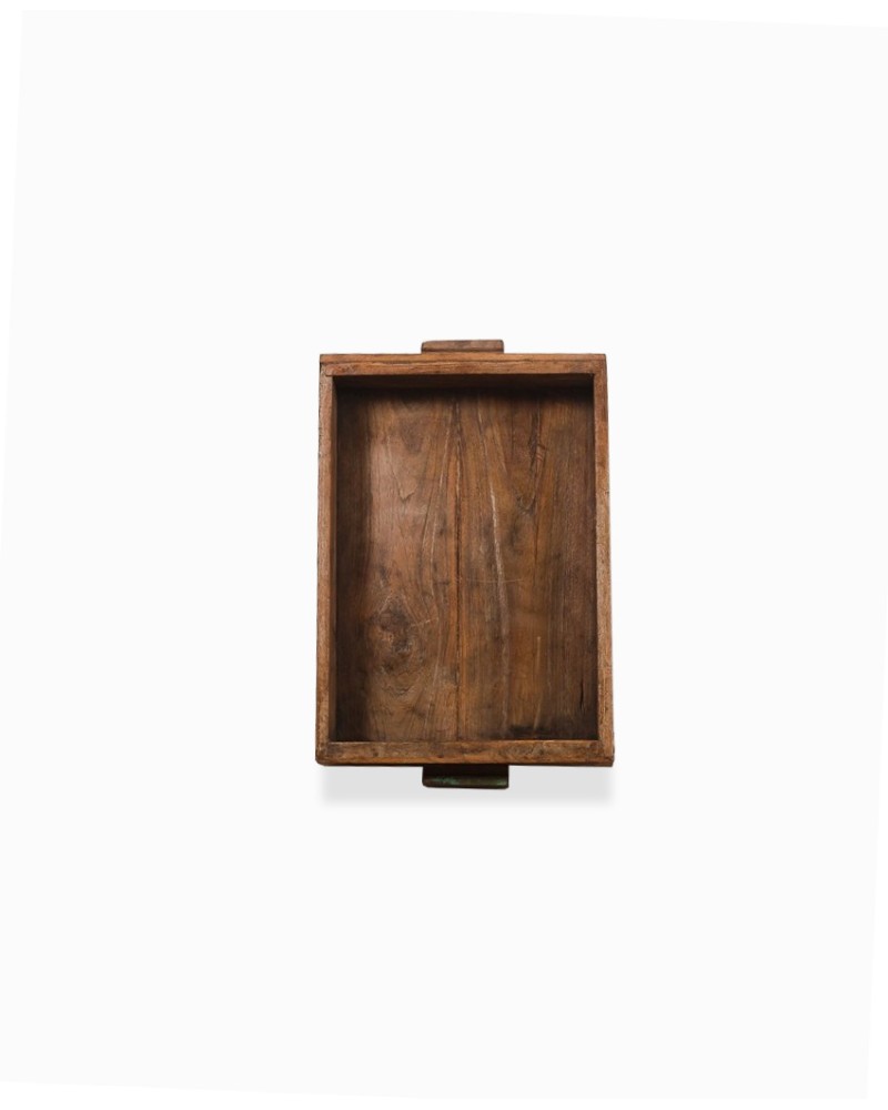 Plateau De Service Ancien En Bois – Pieds – Vintage – Petit Déjeuner