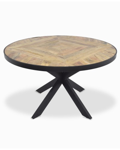 Table ronde en bois 140 cm